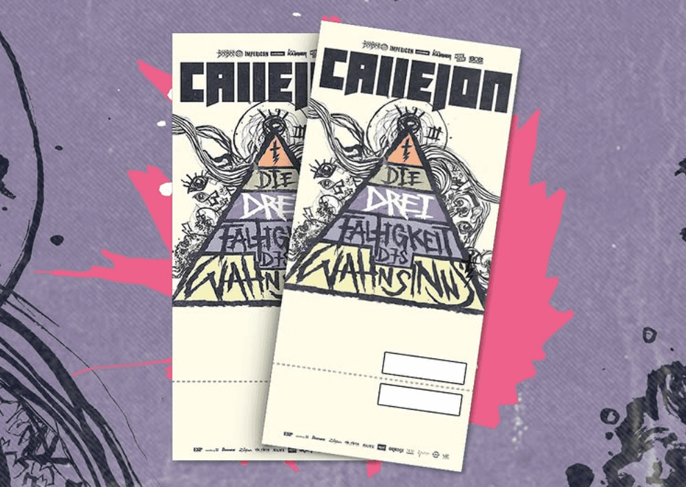 Ein Produktfoto von 2 Hardtickets der Band Callejon